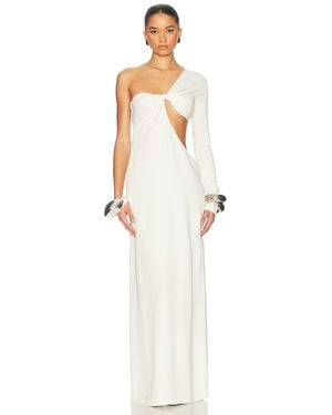 Helsa The Corsico Draped Dress - White