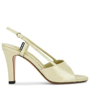 Miu Miu Ayers Slingback Sandal - Metallic