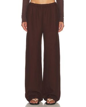 Enza Costa Twill Everywhere Pant - Brown