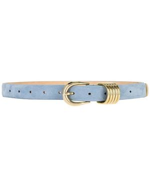 DEHANCHE Hollyhock Suede Belt - Blue