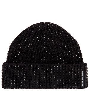 Alexander Wang Hotfix Rib Beanie - Black