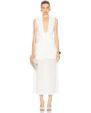 Brandon Maxwell The Sutton Dress - White