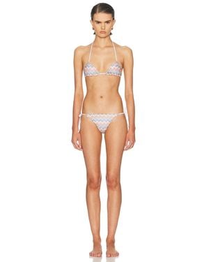 Missoni For Fwrd Zig Zag Bikini Set - Brown
