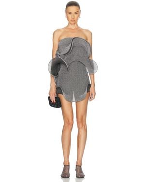 Sid Neigum Italian Micro Mini Dress - Gray