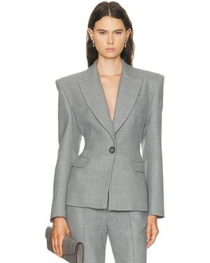 Alex Perry Single Breasted Contour Blazer - Gray