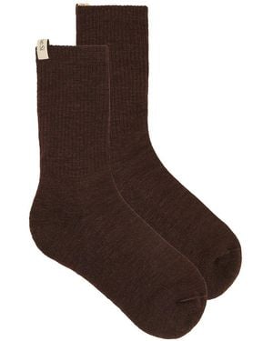 Comme Si The Merino Tube Sock - Brown
