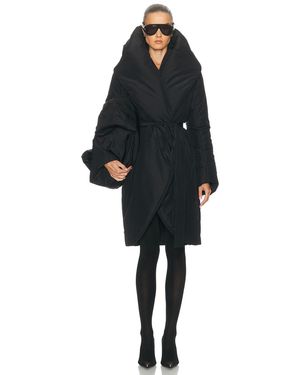 Norma Kamali Shawl Collar Sleeping Bag Coat - Black