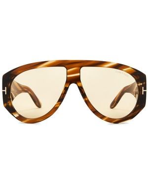 Tom Ford Bronson Acetate Sunglasses - Natural