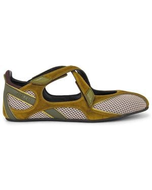The Attico Floor01 Ballerina Flat - Green