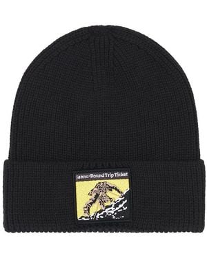 The North Face Logo Box Cuffed Beanie - Black