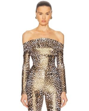 Alexandre Vauthier Panther Bodysuit - Natural