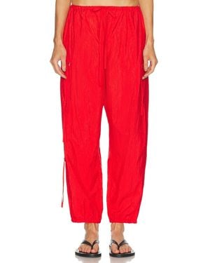 Brandon Maxwell Scout Cargo Pant - Red