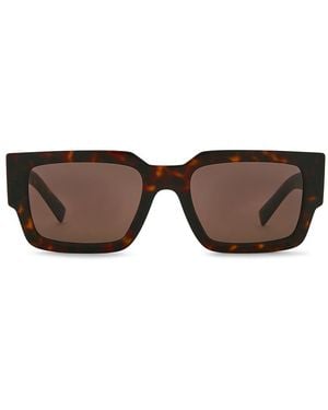 Prada Rectangle Sunglasses - Brown