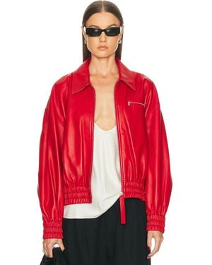 Jil Sander Bomber Jacket - Red