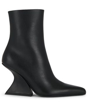Mugler Almost Wedge Ankle Boot - Black