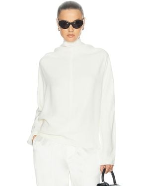 TOTEME Cowl Neck Blouse - White