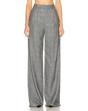 Saint Laurent Wide Leg Pant - Gray