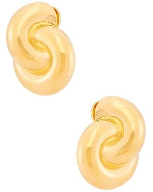 Mega Jumbo Double Knot Earrings - Metallic