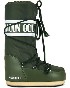 Moon Boot Icon Nylon Boot - Green
