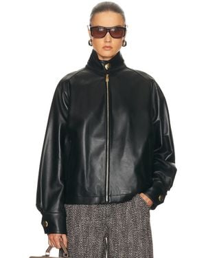 DARKPARK Robbie Plonge Nappa Leather Jacket - Black