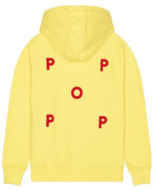 Pop Trading Co. Logo Hoodie - Yellow