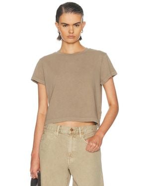 Agolde Adine Tee Shrunken Tee - Natural