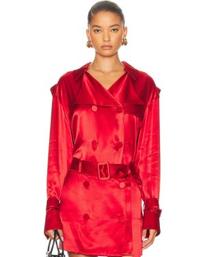 Ferragamo Double Breasted Jacket - Red