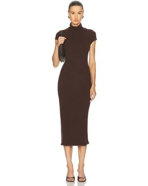 SABLYN Monique Slouchy Mock Neck Dress - Brown