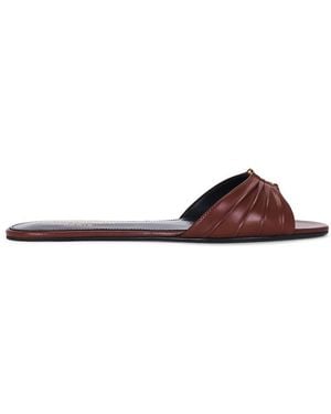 Saint Laurent Babylone Slide - White