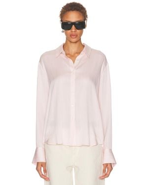 SRG Odette Silk Button Down Shirt - Pink