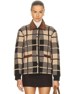 Guest In Residence Quilted Plaid Liner Jacket - Multicolor
