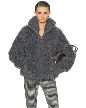 Acne Studios Felemmy Oversize Jacket - Gray