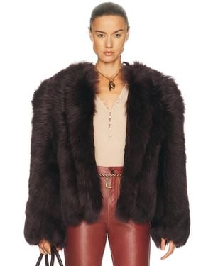 Chloé Silky Iron Lambskin Shearling Jacket - Black