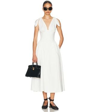 Helsa Fairweather Midi Dress - White