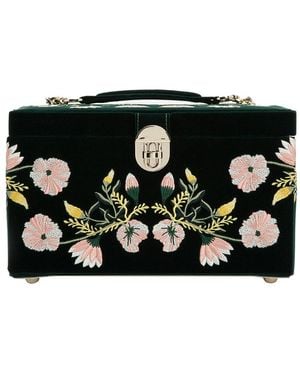 Wolf Zoe Medium Jewelry Box - Black