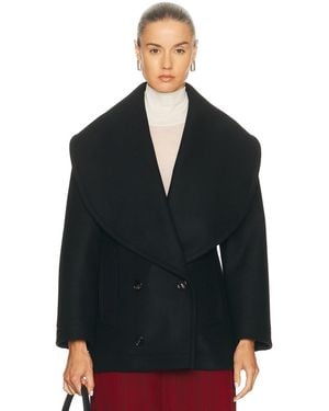 Bottega Veneta Wool Short Coat - Black