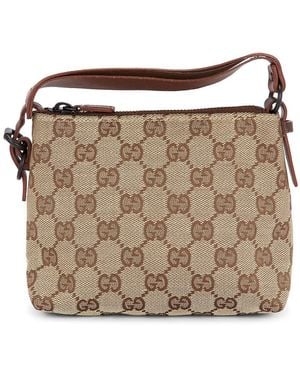 Gucci Nano Pochette Handbag - Brown