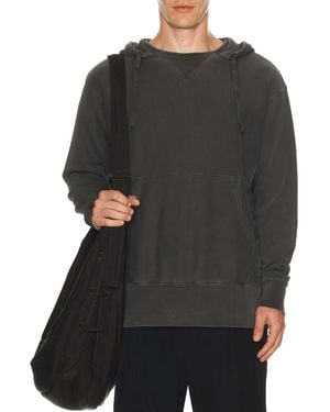 Snow Peak Garment Dyed Hoodie - Black