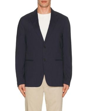Theory Stretch Linen Clinton Blazer - Blue