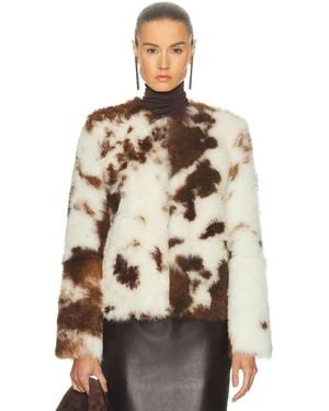 Zimmermann Hypnotic Spot Shearling Jacket - Natural
