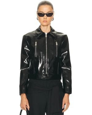 Coperni Cactus Leather Jacket - Black