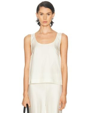 St. Agni Jordan Button Up Top - White
