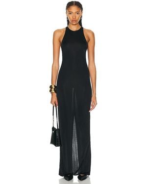 Saint Laurent Jersey Maxi Dress - Black