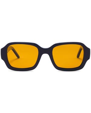 BRU Eyewear Olan Rectangle Sunglasses - Black