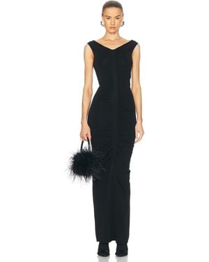 Alexander Wang Ruched Maxi Dress - Black