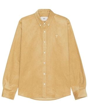 Ami Paris Classic Fit Shirt - Natural