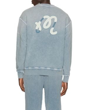 Malbon Range Fragment Sweatshirt - Blue