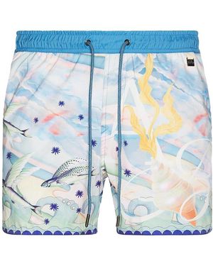 Agua Bendita Cassius Swim Trunks - Blue