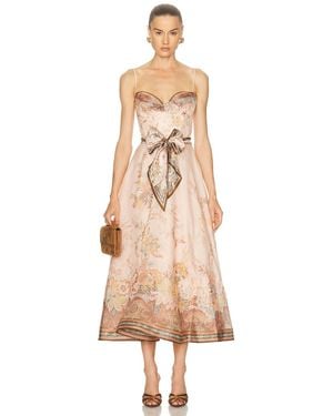 Zimmermann Alchemy Structured Midi Dress - Natural