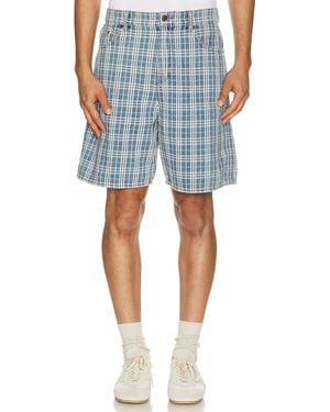 Burberry Douglas Check Denim Short - Blue